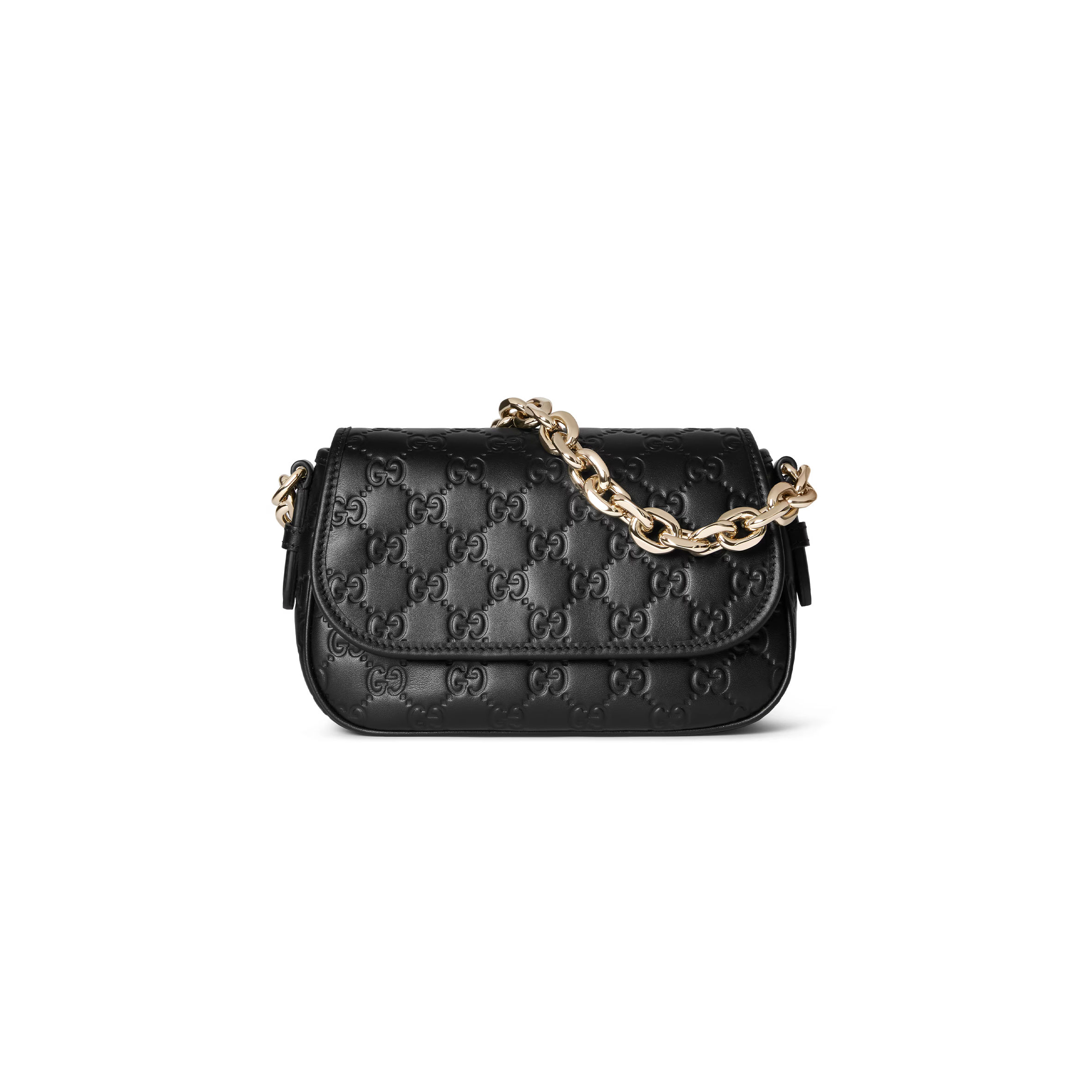 GUCCI GG EMBLEM SMALL SHOULDER BAG 847448 AAFDV 1000 (20.5*13*7cm) GUCCI GG EMBLEM SMALL SHOULDER BAG 847448 AAFDV 1000 (20.5*13*7cm)